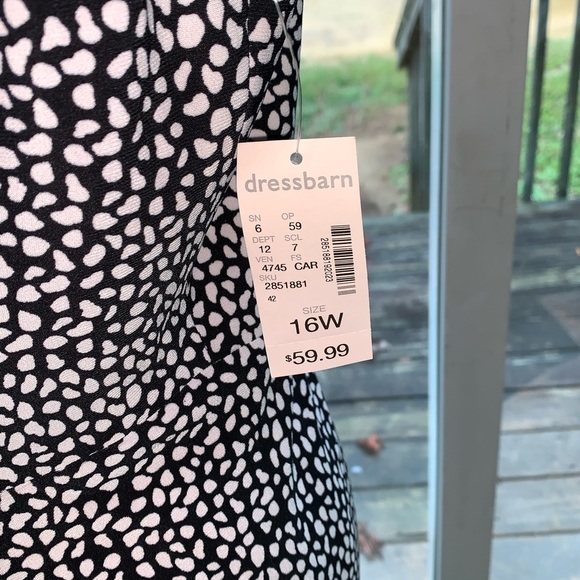 Jones Studio by Dress Barn black and white dress - Picture 8 of 9